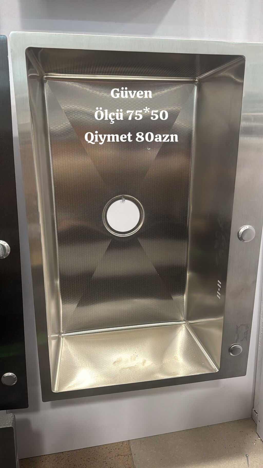 Mətbəx üçün paslanmayan poladdan (SUS304) tək gözlü lavabolar — Mətbəx lavabolarında, Saray (2)