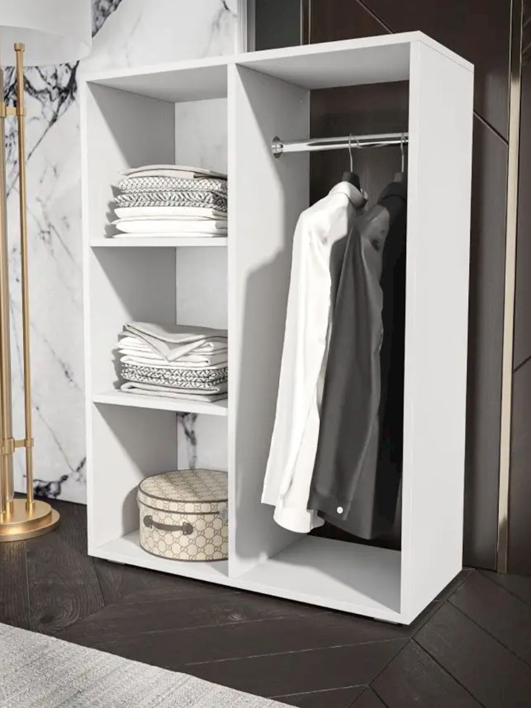 Açıq şkaf Letta Ldsp, ağ, 112x35x80 sm — Şkaflar, Bakı (3)