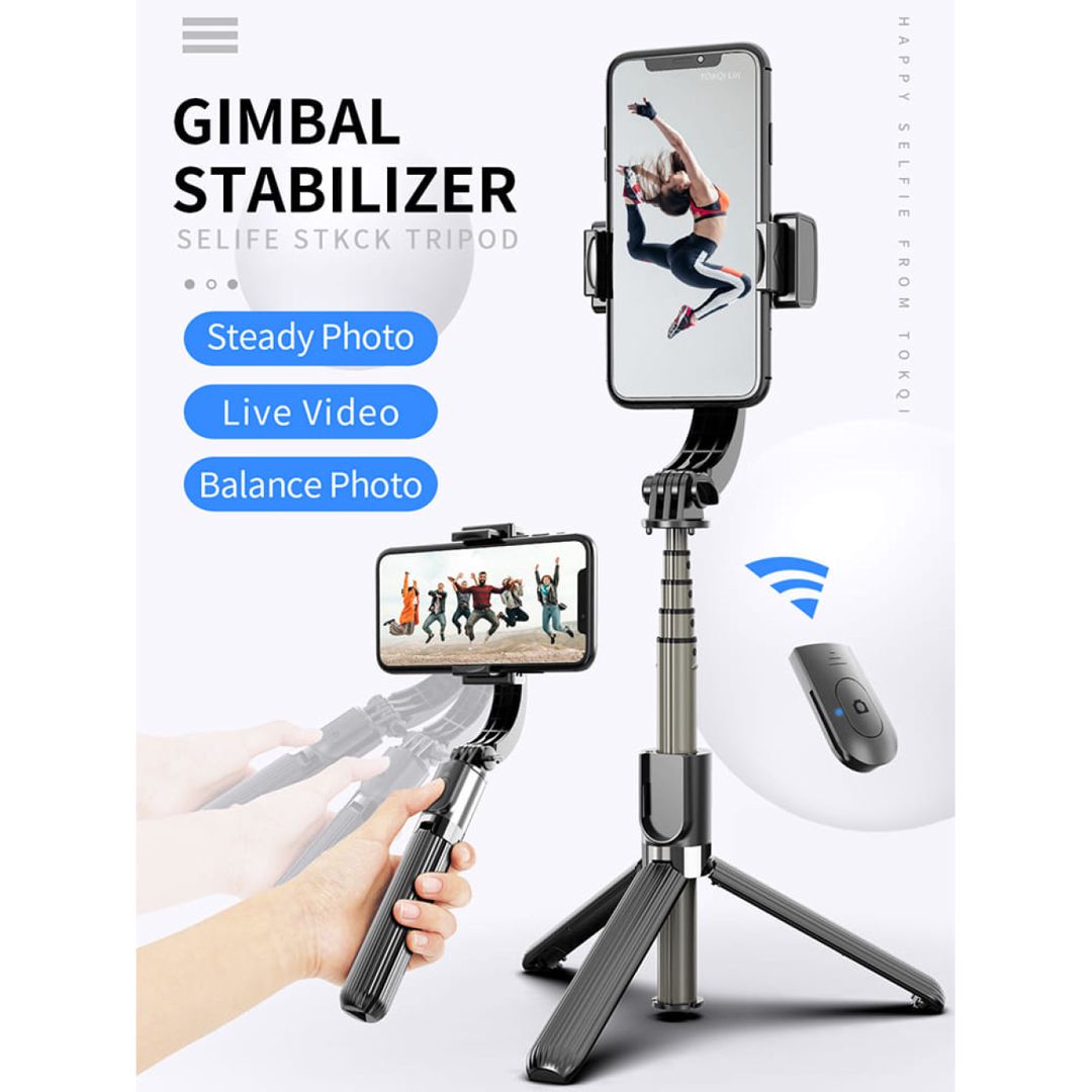 Smartfon üçün monopod stabilizator Gimbal Stabilizer L08 — Telefonlar və qadjetlər, Bakı (2)