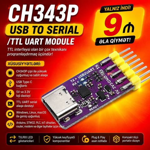 USB proqramator CH340, CP2112, CH340G, FTDİ232RL, ST-Link TP4056 — 7 ₼ · Lənkəran · Noutbuk aksesuarları USB proqramator CH340, CP2112, CH340G, FTDİ232RL, ST-Link TP4056 — Lənkəran