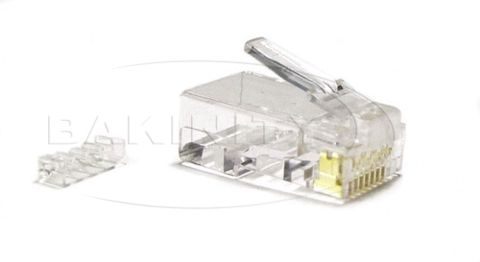 Hyperline PLUG-8P8C-UV-C6-100 RJ-45(8P8C) Cat 6 — 84.4 ₼ · Bakı · Kabelləri, adapterlər və keçidçilər Hyperline PLUG-8P8C-UV-C6-100 RJ-45(8P8C) Cat 6 — Bakı