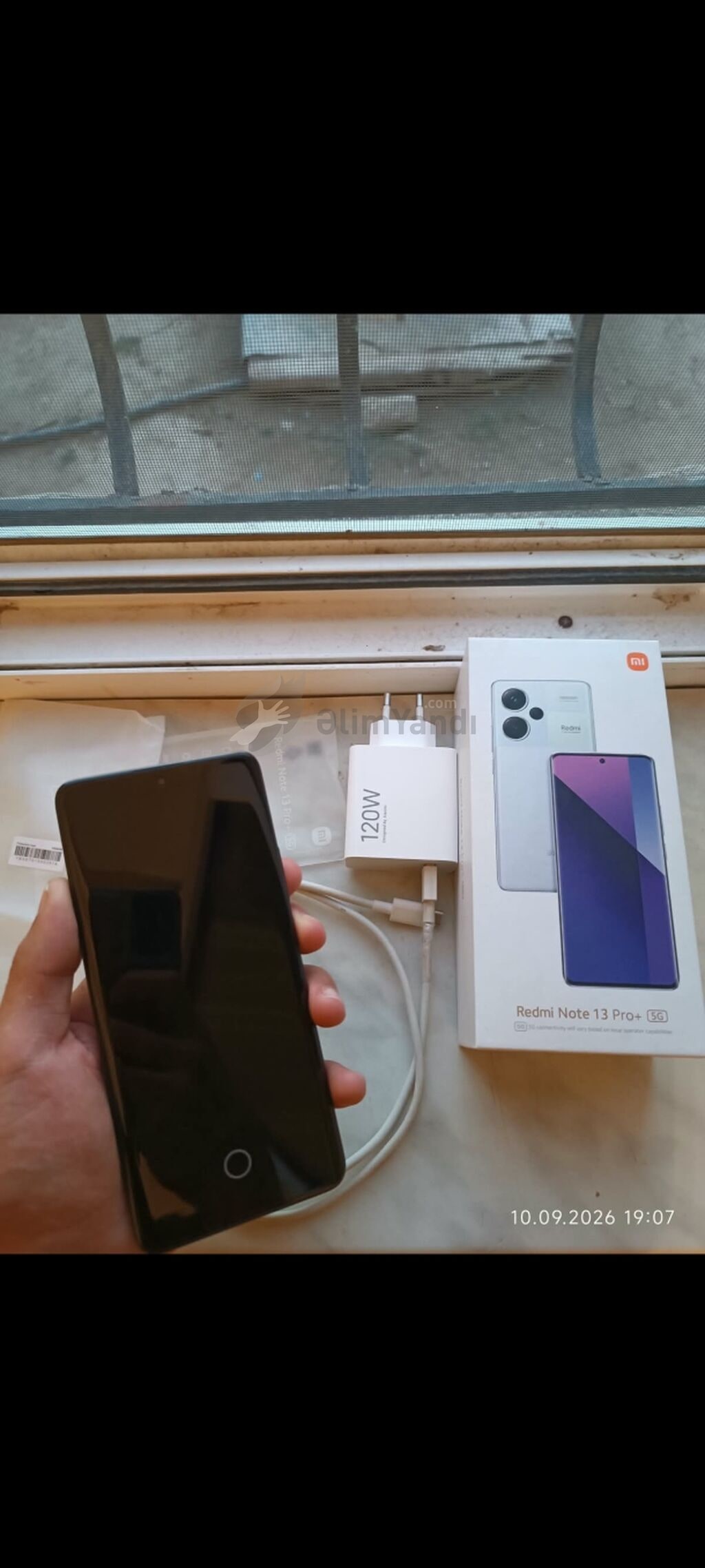 Redmi Note 13 Pro+, 256 GB, rəng - Qara, Barmaq izi, İki sim — Elektronika, Bakı (6)