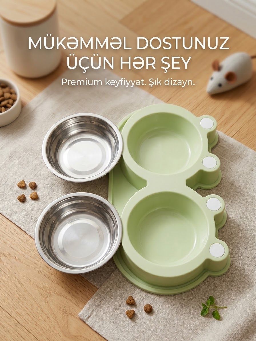 Yem qabı No brand, İt, Pişik, Kasa, İkili, Dairəvi — Mallar, Bakı (2)
