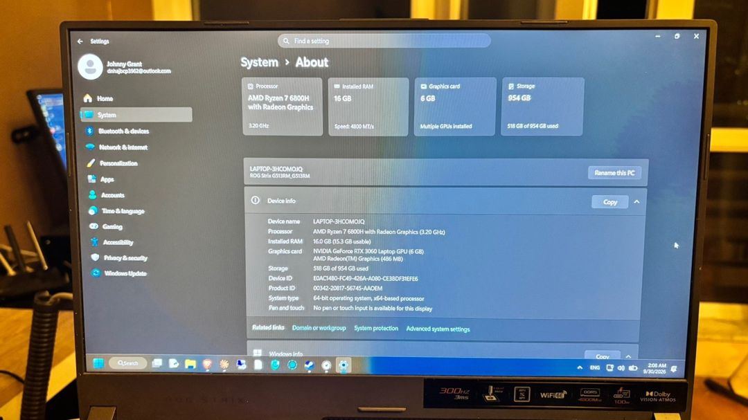 Asus Rog Strix G15 — Noutbuklar, Bakı (7)