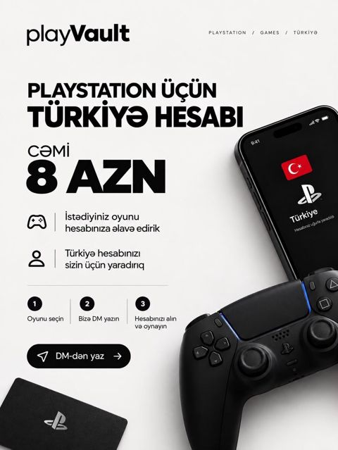 Türkiyə hesabı — cəmi 8 AZN PlayStation üçün Türkiyə hesabınızı 8 — 8 ₼ · Bakı · Oyun konsolları Türkiyə hesabı — cəmi 8 AZN PlayStation üçün Türkiyə hesabınızı 8 — Bakı