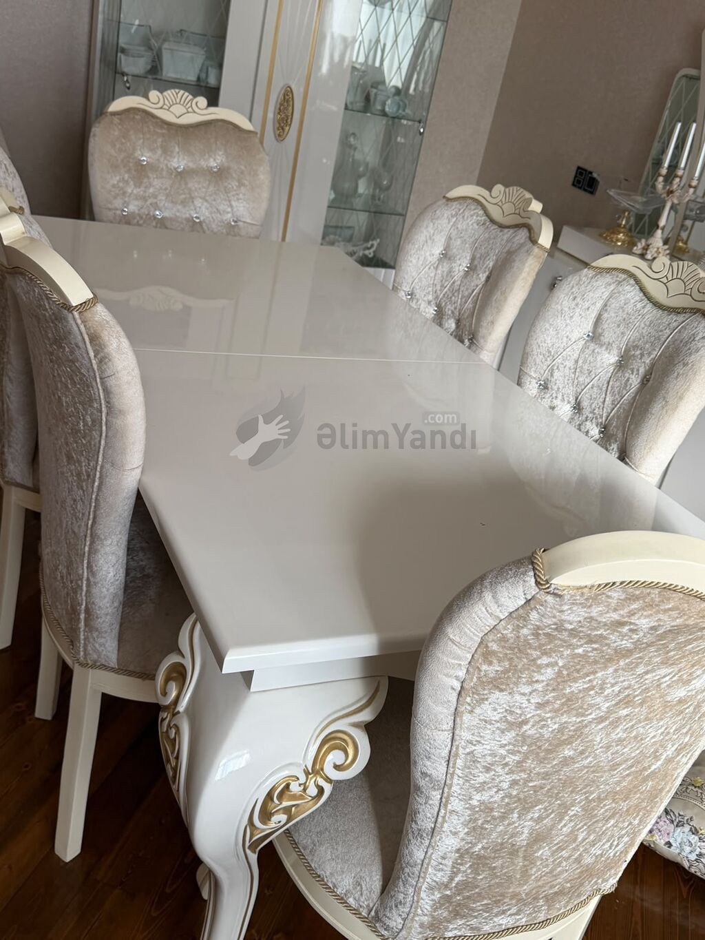 Stulu 6 ededdir basqa stol stul aldigimiz ucun deyerinden qa — Yataq otağı mobilya dəstləri, Bakı (2)