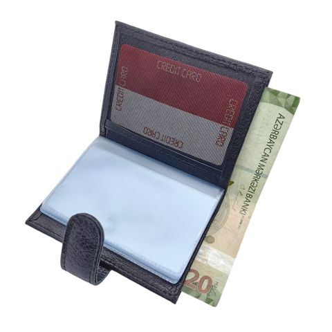 Dəri kredit kart qabı WCo_4 Qara — Bakı