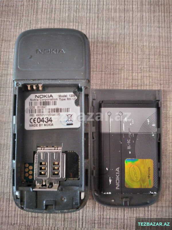 Nokia model 1208 ideal veziyyetde (orijinaldir) — Smartfonlar, Bakı (4)