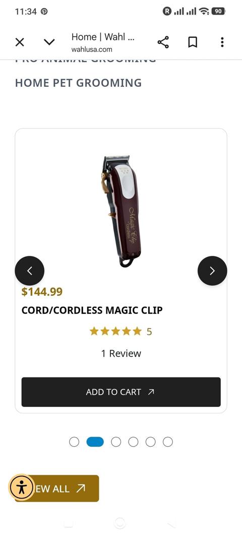 Wahl Cord/Cordless Magic Clip – original əlimdə var Cənubi Koreyadan — 144 ₼ · Xırdalan · Grooming və qayğı Wahl Cord/Cordless Magic Clip – original əlimdə var Cənubi Koreyadan — Xırdalan