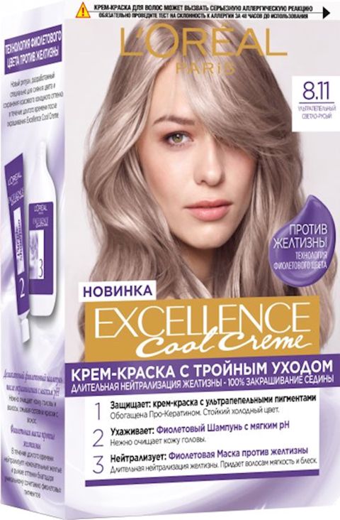 Saç boyası L'Oréal Paris Excellence Cool Creme 8.11 Ultra-kül açıq xurmayı 192 ml — 10.99 ₼ · Bakı · Mallar Saç boyası L'Oréal Paris Excellence Cool Creme 8.11 Ultra-kül açıq xurmayı 192 ml — Bakı