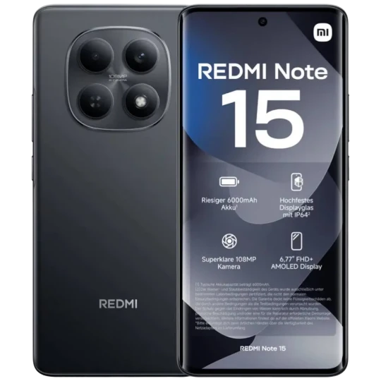 Mobil Telefon Xiaomi Redmi Note 15 8GB/256GB Black — 579 ₼ · Bakı · Smartfonlar Mobil Telefon Xiaomi Redmi Note 15 8GB/256GB Black — Bakı