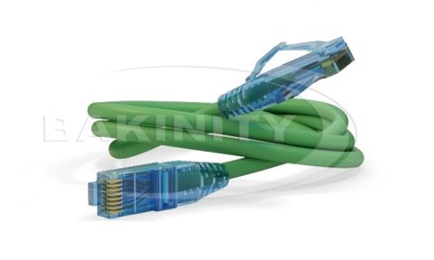 Lan kabel Hyperline U/utp Cat6 1m green — Bakı