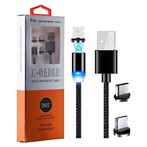 Maqnit kabel 3 IN 1 Type-c Magnetıc Cable 360 — Bakı