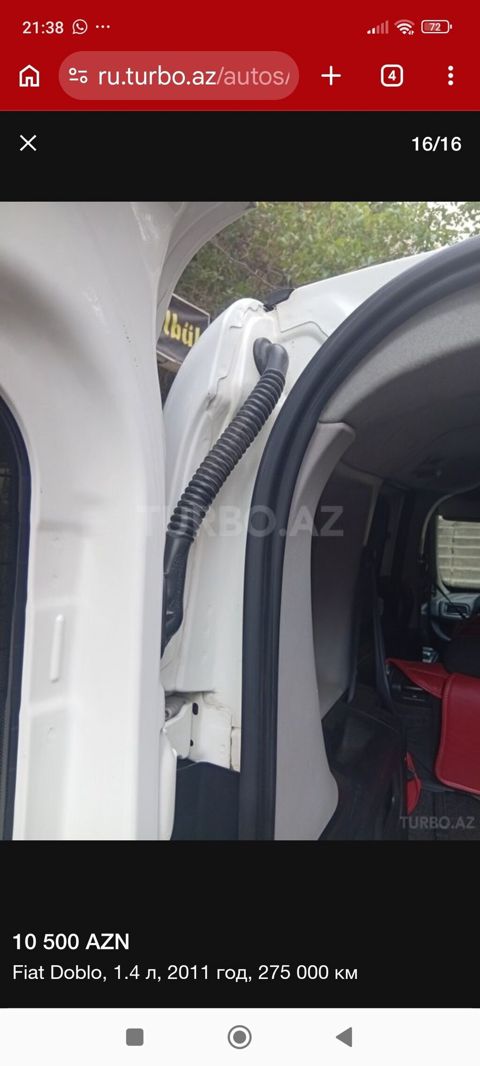 Fiat Doblo: 1.4 l 2011 il 275000 km Van/Minivan — 10 500 ₼ · Bakı · Avtomobillər Fiat Doblo: 1.4 l 2011 il 275000 km Van/Minivan — Bakı