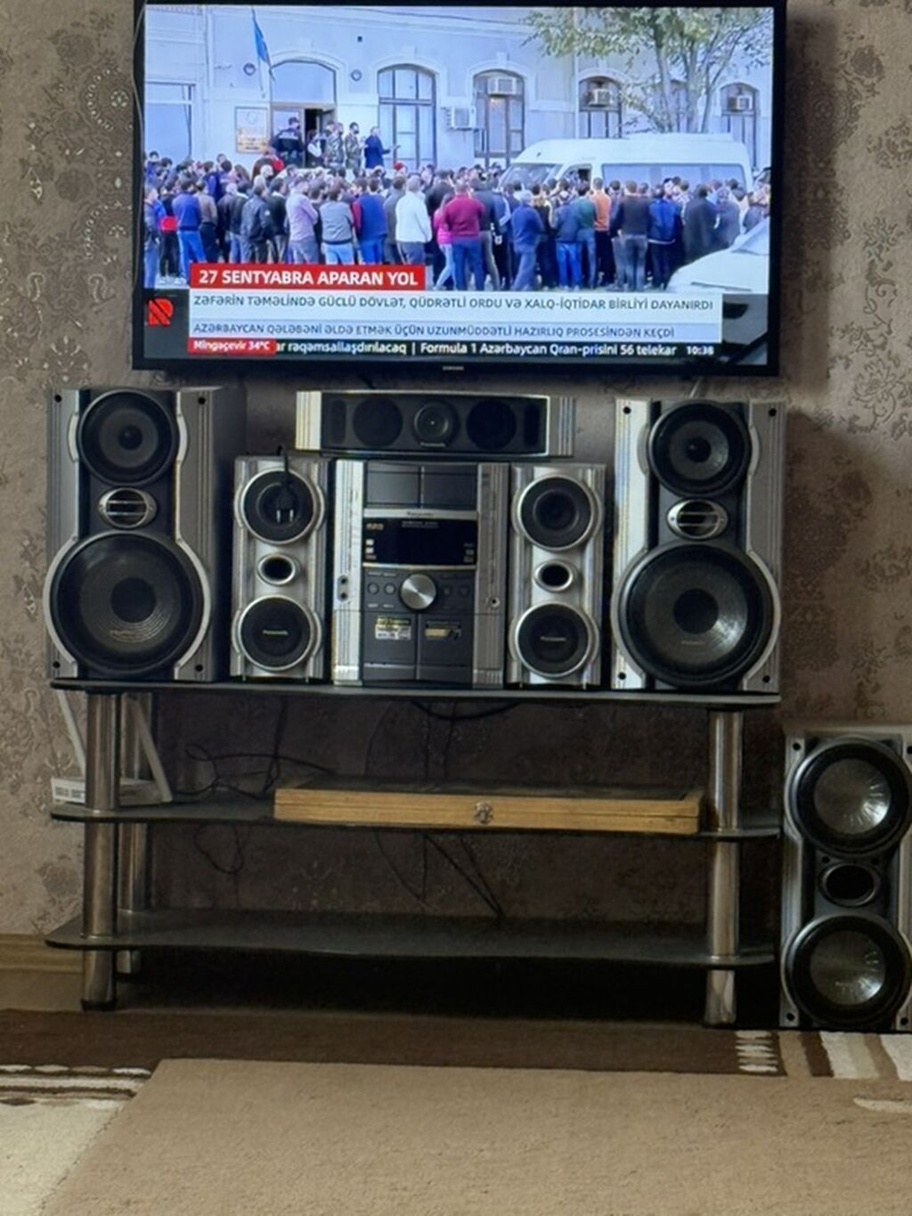 Ev kinoteatrı və musiqi mərkəzi komplekti - Güclü səs sistemi: iri ön — Akustik sistemlər, Bakı