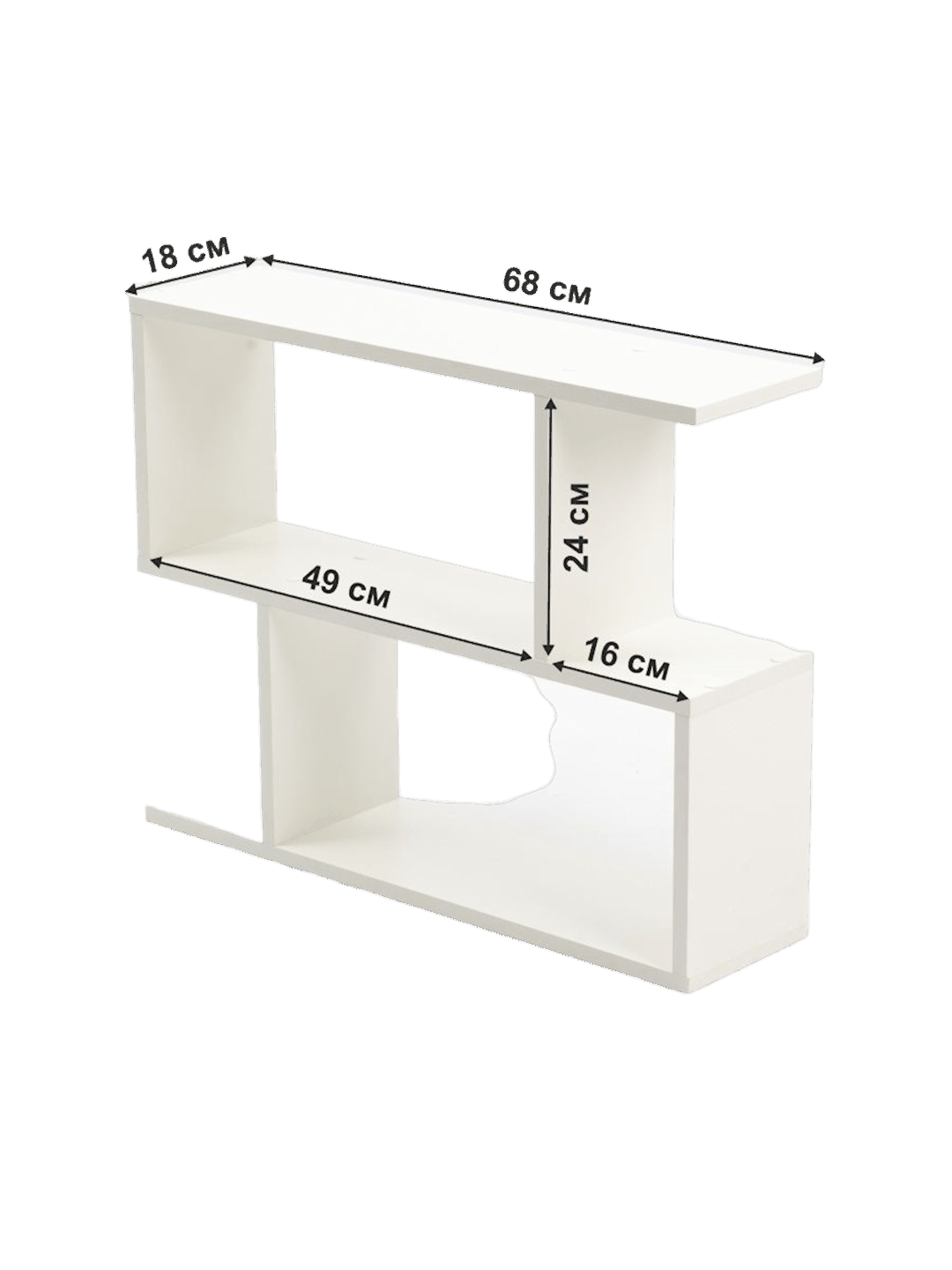 Rəf Letta, ağ, Ldsp, 68х18х52 sm — Mallar, Bakı (2)