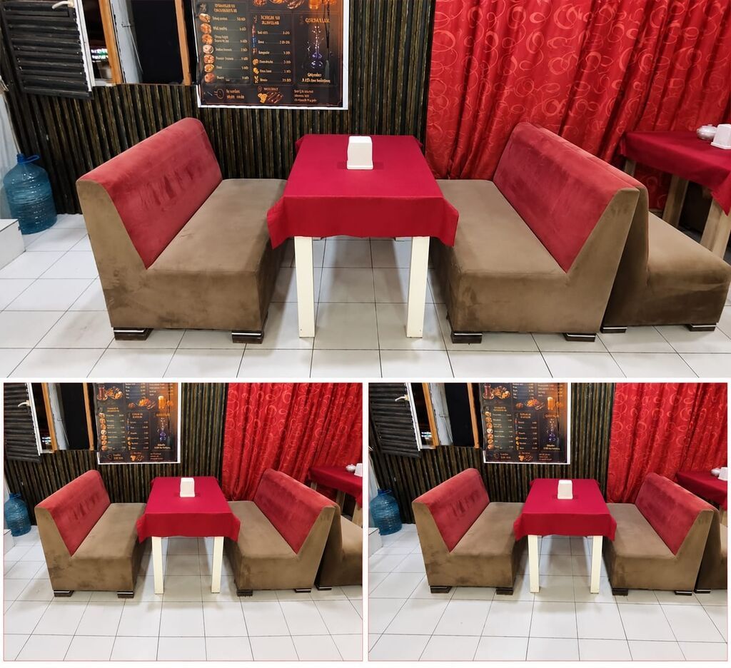 Kafe ucun 3 dest divan Ölcu 1m.Qiymet 150 azn (1) Unvan Baki Vesile — Digər, Bakı