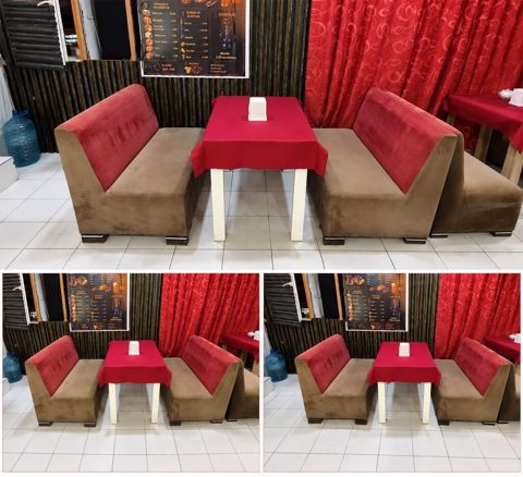 Kafe ucun 3 dest divan Ölcu 1m.Qiymet 150 azn (1) Unvan Baki Vesile — Bakı