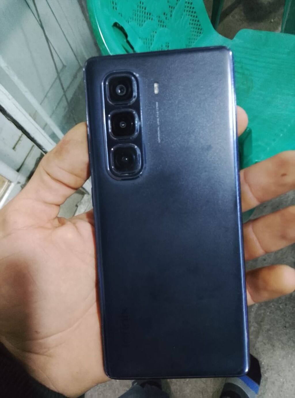 İnfinix hot 50pro+ Smartfon – qara/göy tonlarda, nazik korpuslu model — Digər smartfonlar, Xaçmaz (5)
