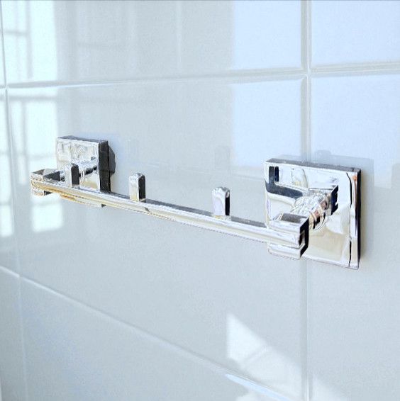 Hamam otağı üçün qarmaq Viya Banyo 3005, paslanmayan polad, gümüşü, 3 əd — Mallar, Bakı (2)