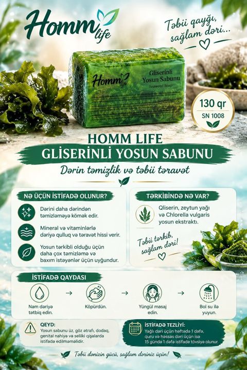 Homm Life məhsulları – gündəlik qayğınız üçün təbii seçimlər 1) Homm — 10 ₼ · Bakı · Saç qayığı Homm Life məhsulları – gündəlik qayğınız üçün təbii seçimlər 1) Homm — Bakı
