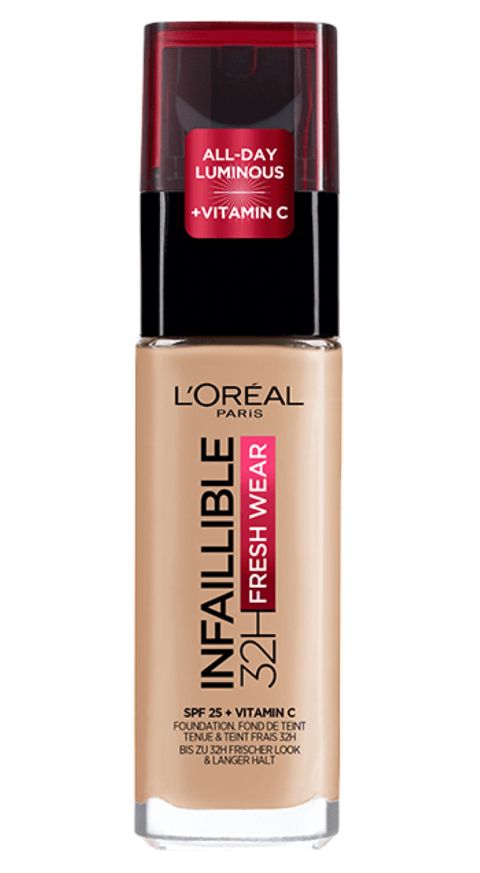 Tonal krem L'Oréal Paris Infaillible 32H Fresh Wear 125 təbii çəhrayı 30 ml — Bakı