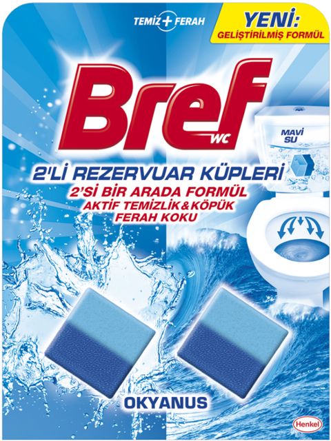 Unitaz çəni üçün tabletlər Bref Duo-Cubes Ocean, 50 q x 2 əd — 5.15 ₼ · Bakı · Mallar Unitaz çəni üçün tabletlər Bref Duo-Cubes Ocean, 50 q x 2 əd — Bakı