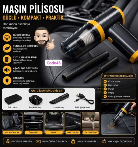 Avtomobil tozsoranı — 16 ₼ · Bakı · Ehtiyat hissələri və aksesuarlar Avtomobil tozsoranı — Bakı