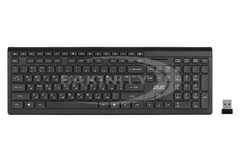 Keyboard 2E KS210 Slim WL Black (2E-KS210WB) — Kompüterlər və noutbuklar, Bakı