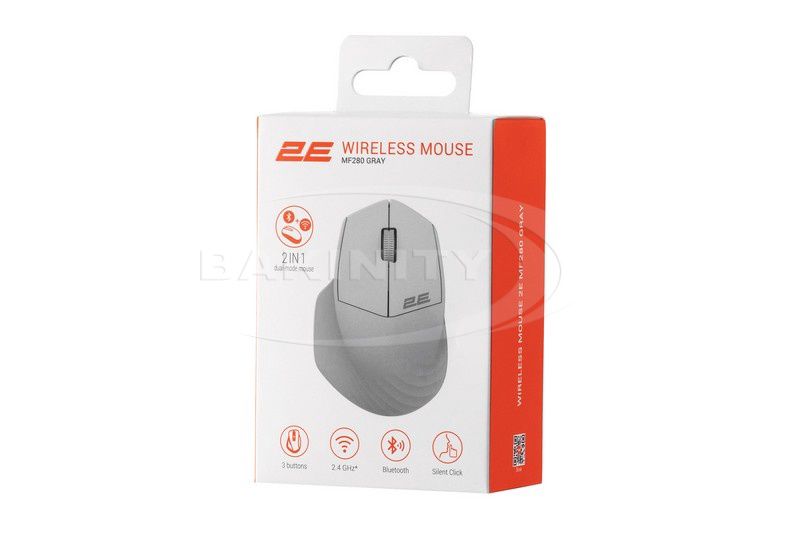 Siçan 2E MF280 Silent (2E-MF280WGR) — Kompüterlər və noutbuklar, Bakı (4)