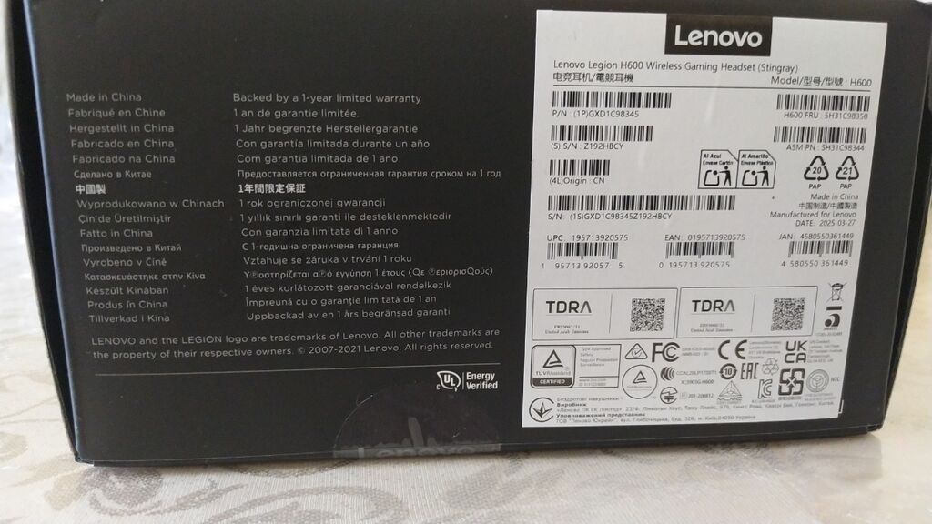 Yeni Simsiz (Bluetooth) Qulaqcıqlar, Lenovo, rəng - Ağ — Qulaqcıqlar, Bakı (4)
