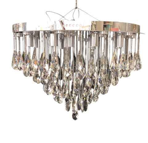 Asma çilçıraq Şəms Aydınlatma, gümüşü/şəffaf, 12xE14 + 15xLED — 240 ₼ · Bakı · Mallar Asma çilçıraq Şəms Aydınlatma, gümüşü/şəffaf, 12xE14 + 15xLED — Bakı