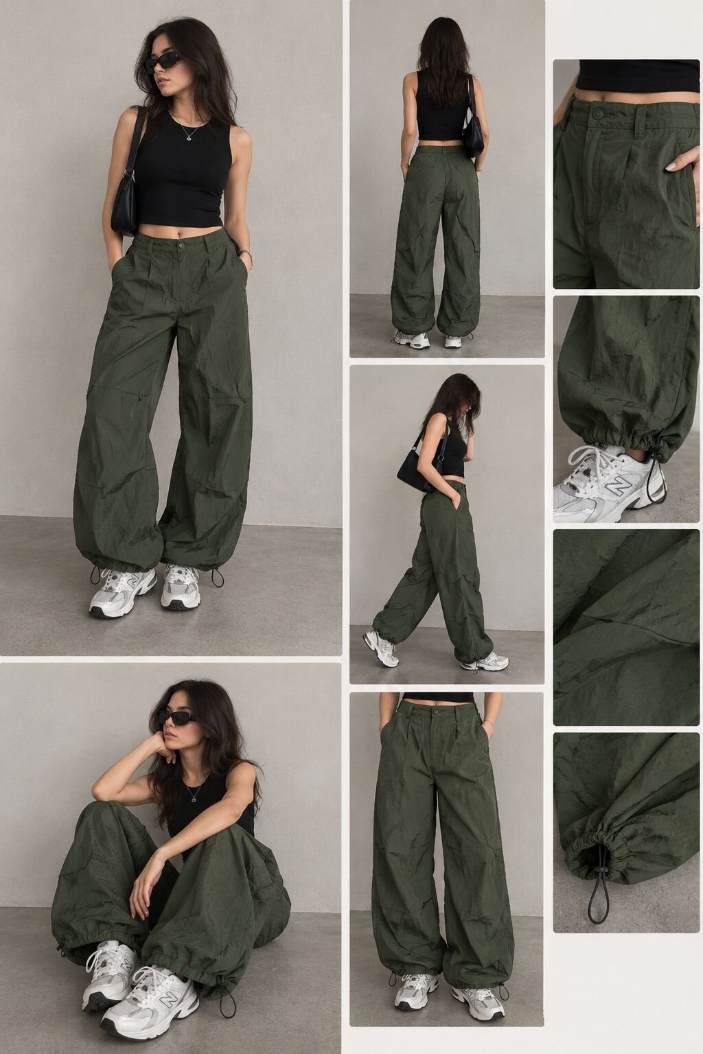 Şalvar, Pull&bear, M, rəng - Yaşıl — Şalvar, Bakı (2)