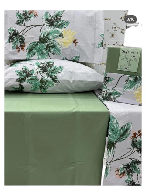 Yataq dəsti Soft Cotton S1, mələfə 160x220 sm, yorğan üzü 160x220 sm, yastıq üzü 50x70 sm, birnəfərlik, pambıq, yaşıl — 60 ₼ · Bakı · Mallar Yataq dəsti Soft Cotton S1, mələfə 160x220 sm, yorğan üzü 160x220 sm, yastıq üzü 50x70 sm, birnəfərlik, pambıq, yaşıl — Bakı