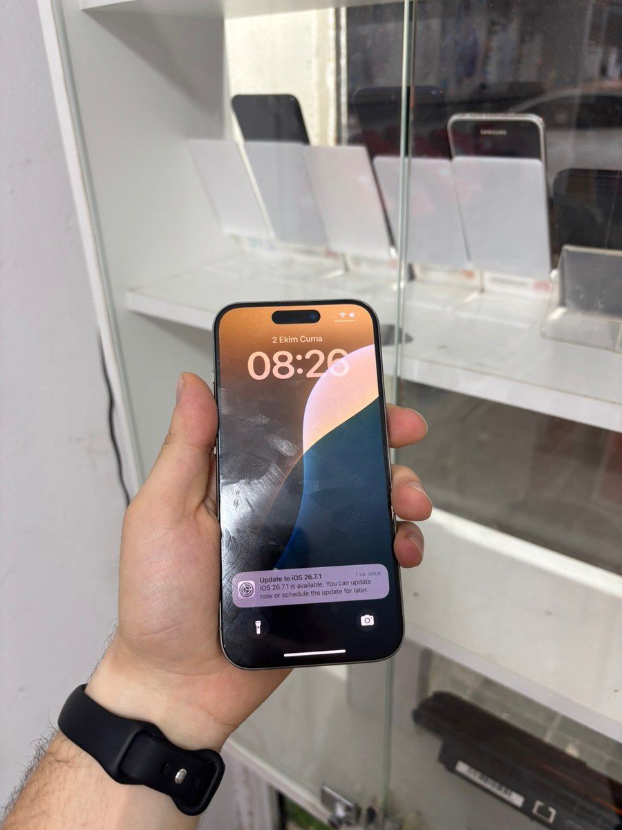 Apple iPhone 15 Pro Natural Titanium 128GB/8GB — Smartfonlar, Bakı (6)