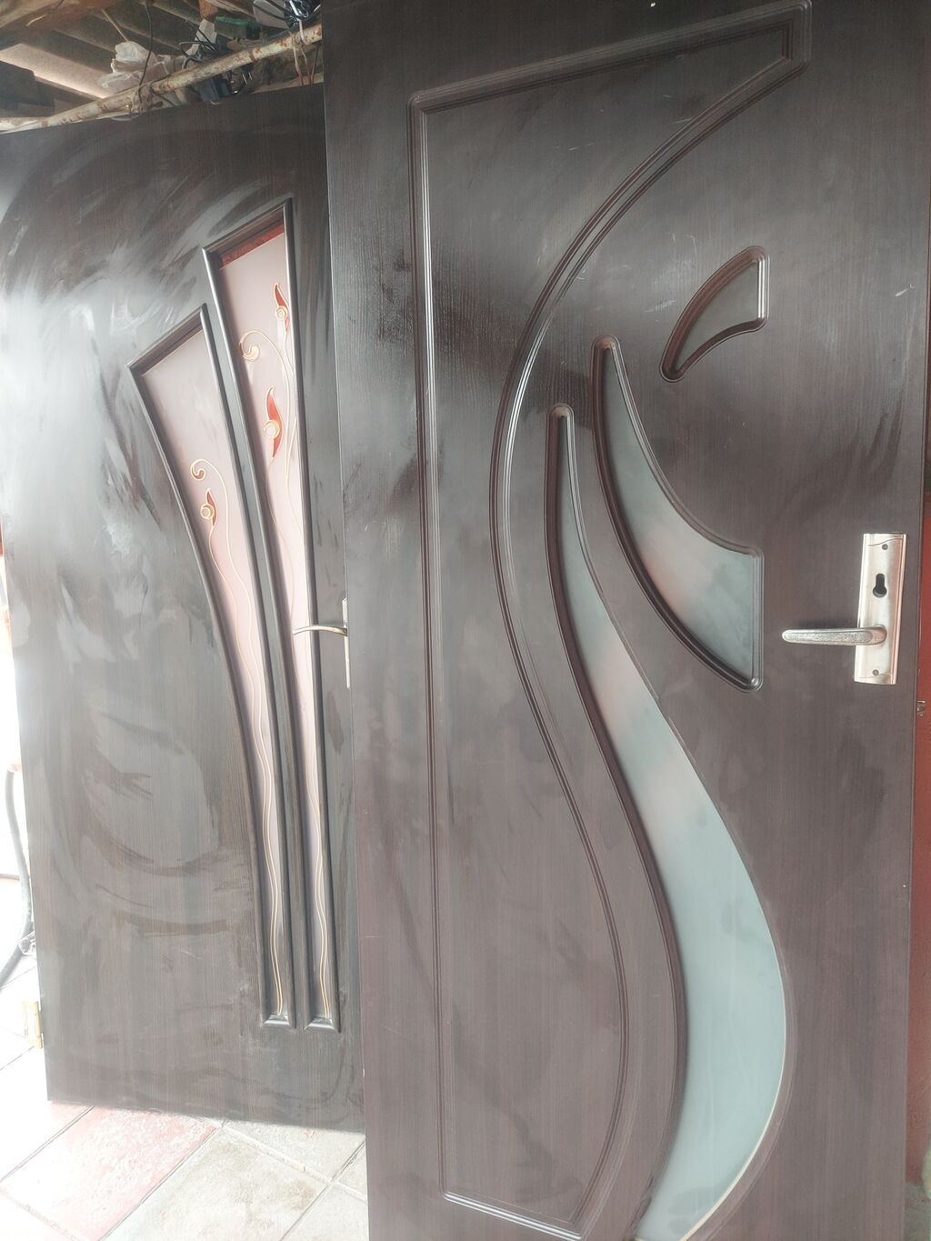 MDF qapılar və qutu dəstləri - Material: MDF (ağac teksturalı, tünd — Pəncərələr, qapılar, balkonlar, Bakı (4)
