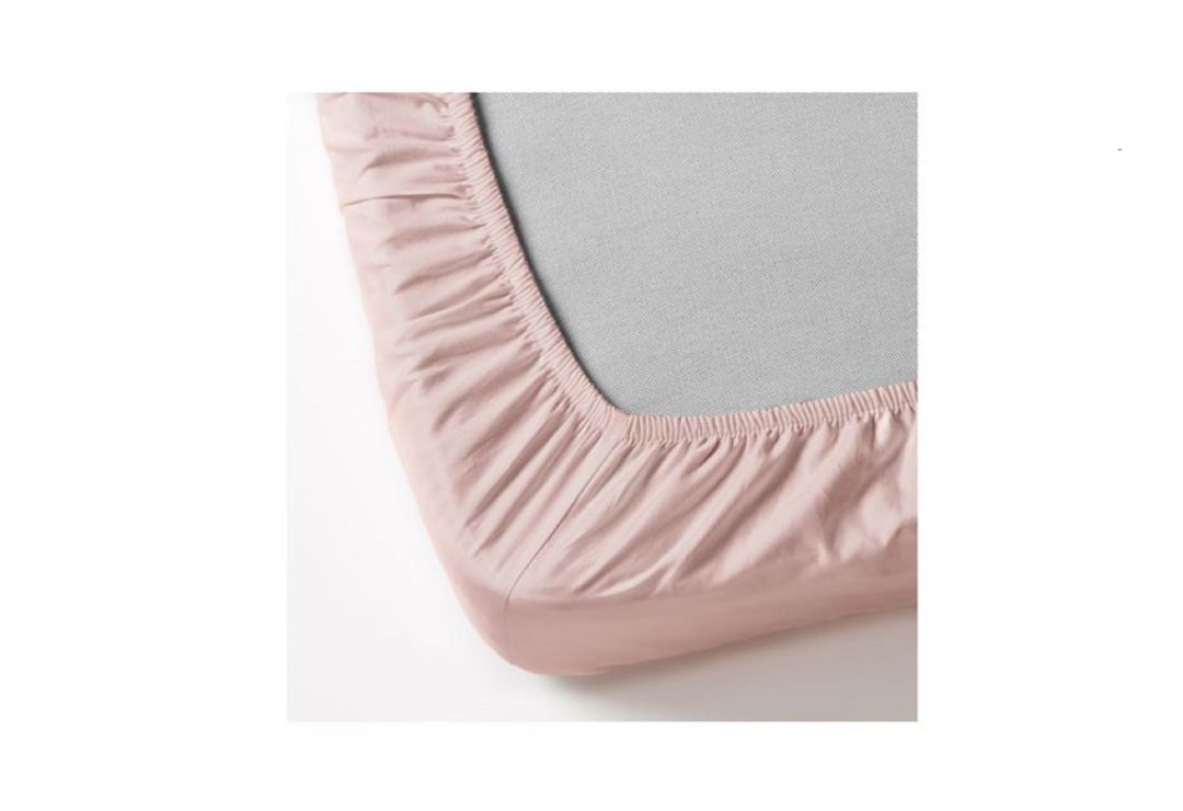 Mələfə rezinli IKEA Dvala, 180x200 sm, pambıq, çəhrayı — Mallar, Bakı (2)