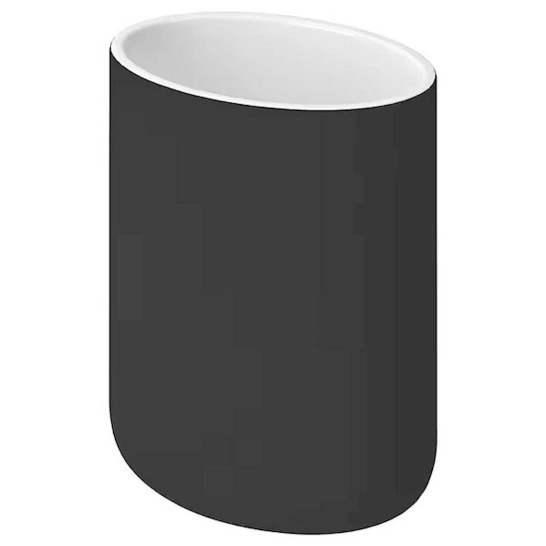 Diş fırçaları üçün stəkan IKEA Ekoln 004.416.21, keramika, boz — Mallar, Bakı