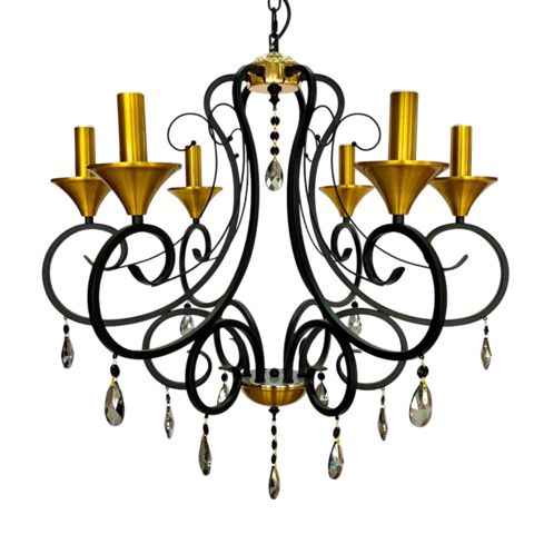 Asma çilçıraq Şəms Aydınlatma 8107-8 BK, qara/qızılı — 180 ₼ · Bakı · Mallar Asma çilçıraq Şəms Aydınlatma 8107-8 BK, qara/qızılı — Bakı
