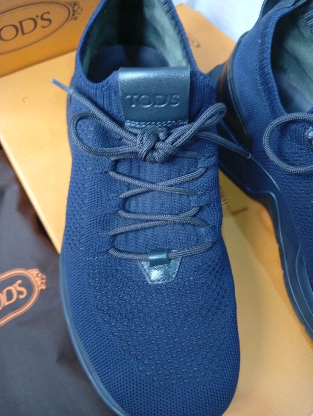 100 manat. Tünd göy rəngli kişi Tod's ayaqqabıları "Tod's Run 63K — Ayakkabılar, Bakı (4)