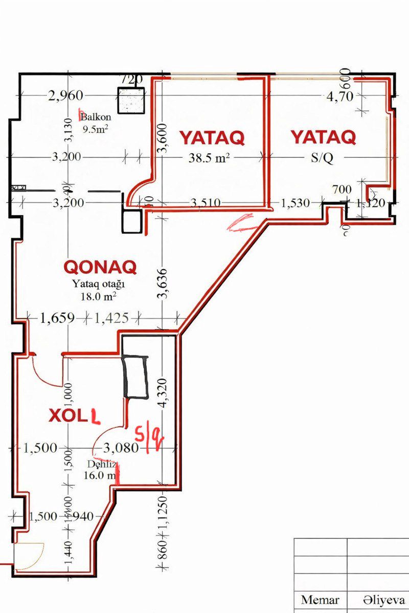 Satılır 2 otaqlı yeni tikili 118 m² — Mənzil, Bakı (6)