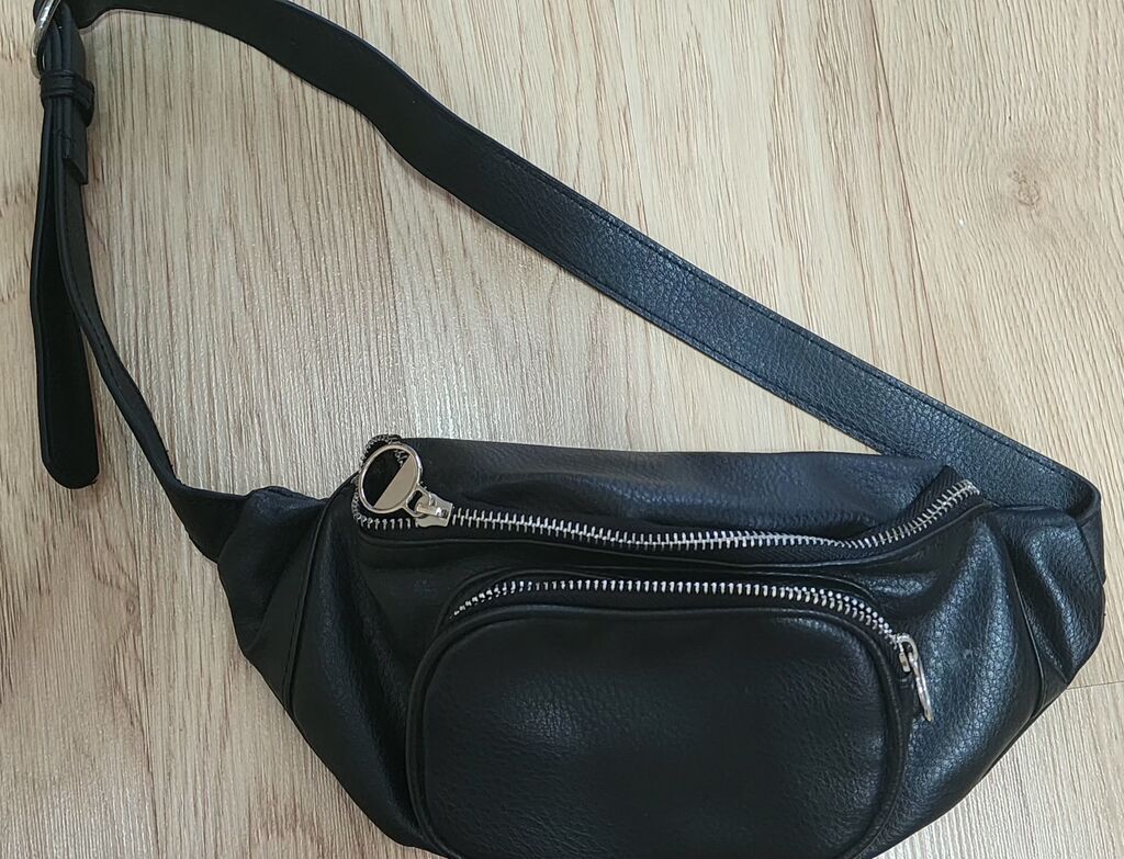 Terranova- Qara bel/çiyin çantası (belt bag, crossbody) - Material — Çantalar, çamadanlar, cüzdanlar, Bakı (3)