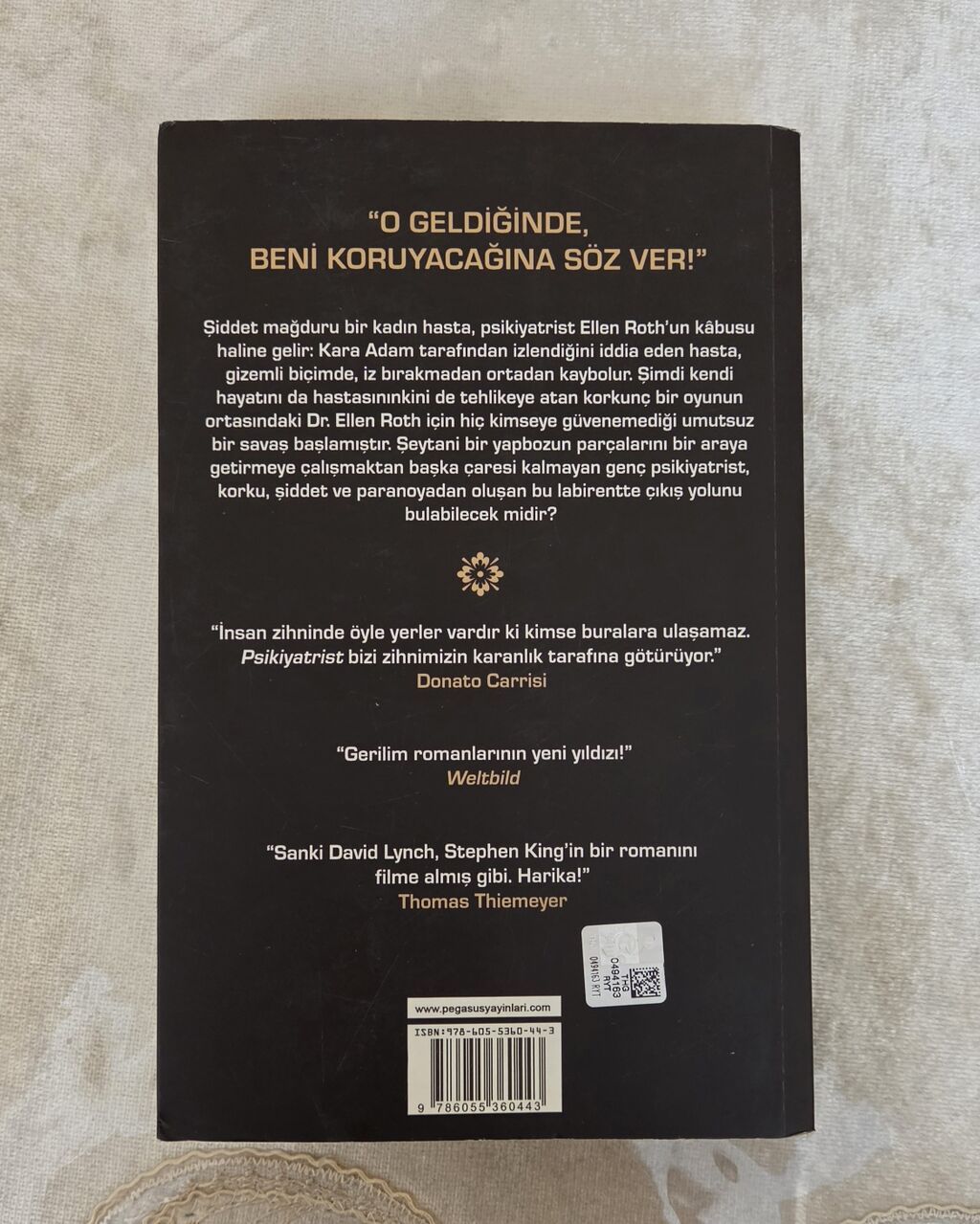Məhsul: “Psikiyatrist” – Wulf Dorn (roman), Pegasus Yayınları — Kitablar, Bakı (2)