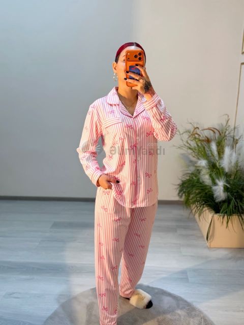 Yeni gələn çox Gözəl material orta bədən Pijamalar — DAMLA LINGERIE&PAJAMA