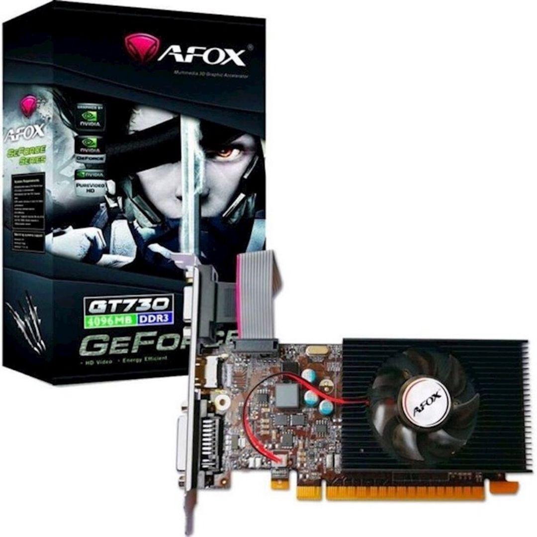 Videokart Afox Geforce GT730 4 GB DDR3 (AF730-4096D3L6) — Qrafik kartlar, Bakı (3)