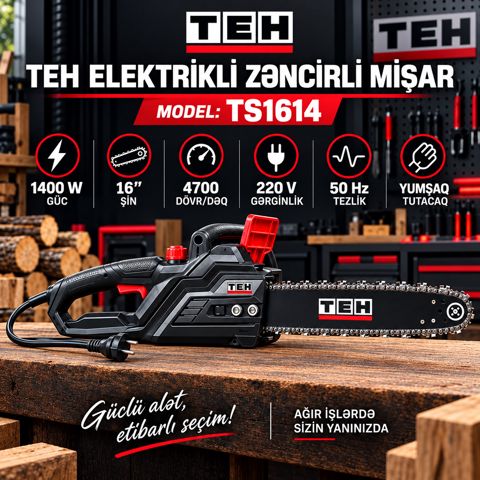 Elektrik mişarı TEH TS1614, 1400 Vt — Bakı