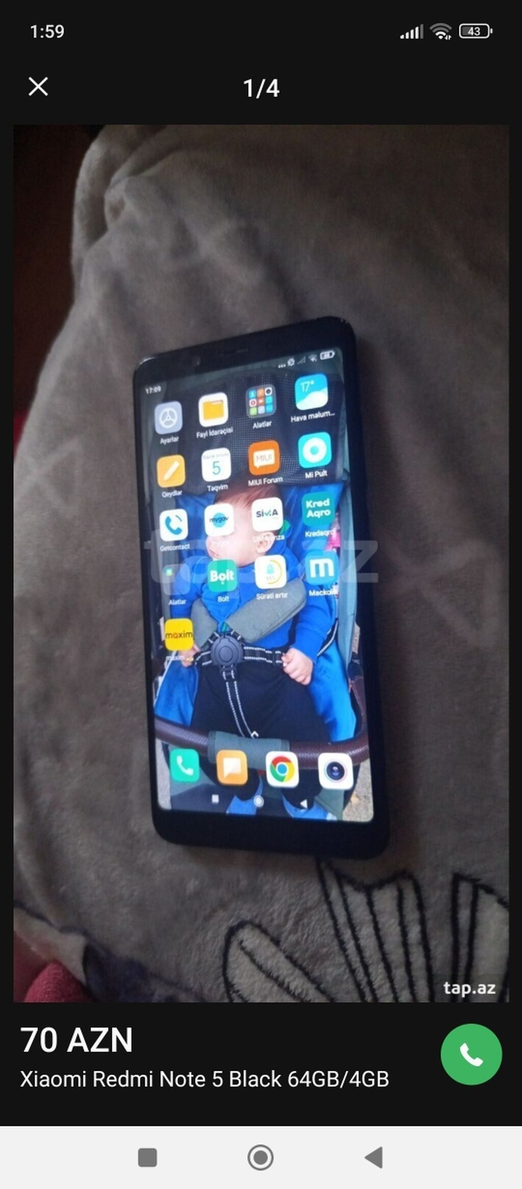 Xiaomi 64 GB, rəng - Qara, İki sim kartlı — Xiaomi, Bakı (2)