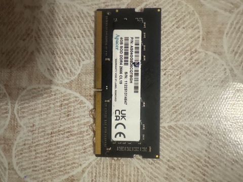 Apacer 4GB DDR4 So-dımm noutbuk operativ yaddaşı - Model: Apacer — Компьютеры и ноутбуки