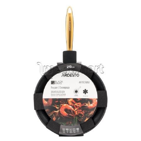 Tava Ardesto Fry pan Black Mars Sparkle (26 cm) AR1926BM — 32.99 ₼ · Bakı · Masaüstü plitələr Tava Ardesto Fry pan Black Mars Sparkle (26 cm) AR1926BM — Bakı