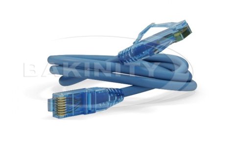Lan kabel Hyperline U/utp Cat6 1m Blue — Bakı